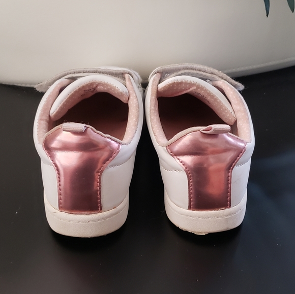 Girls white sneakers with pink - Picture 4 of 5